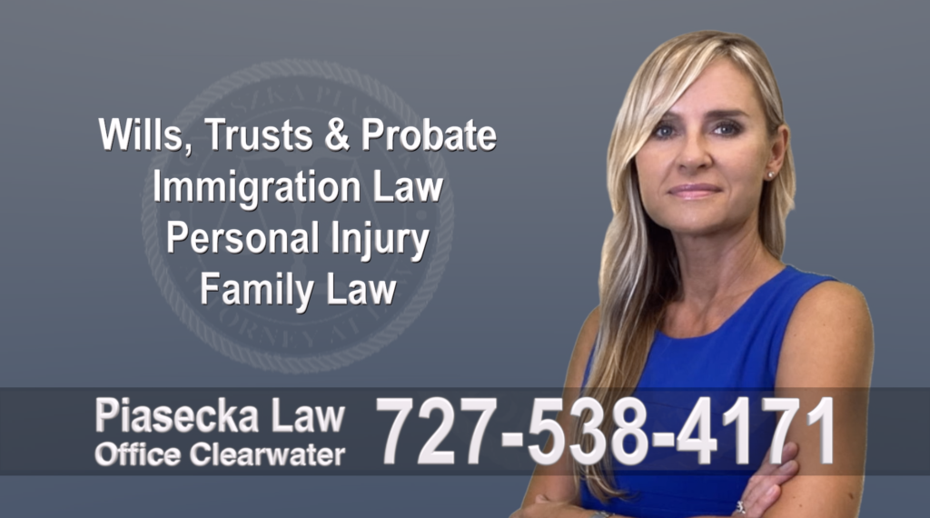 Polish Lawyer Clearwater, Tampa, Polish, Lawyer, Attorney, Florida, Wills, Trusts, Probate, Immigration, Personal Injury, Family Law, Agnieszka, Piasecka, Aga, Free, Consultation, Accidents, Polski